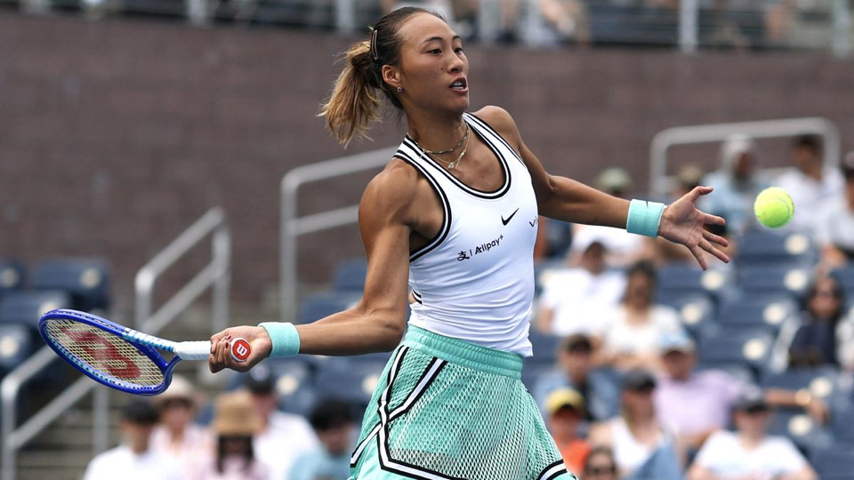 Source-supplied image for: Zheng Qinwen stages U.S. Open comeback as Naomi Osaka reaches fourth round