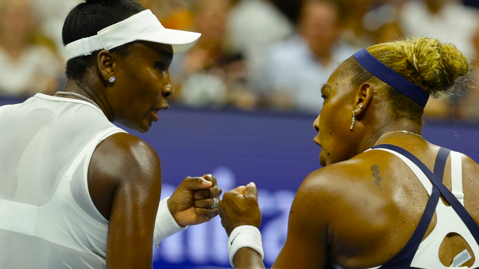 Source-supplied image for: Serena, Venus blow 5-0 tiebreak lead, and the crowd doesn’t want them to leave