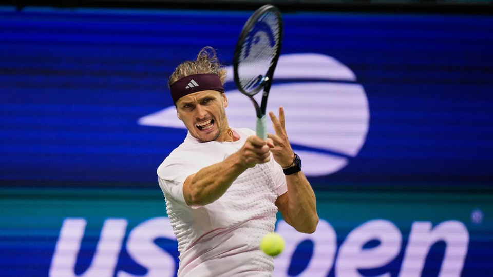 Source-supplied image for: U.S. Open: Zverev reaches fourth round with win over Tabilo